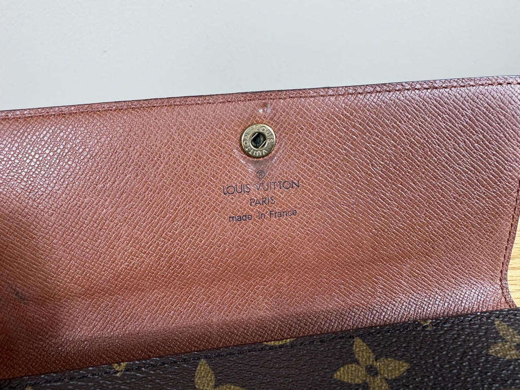 Authentic Louis Vuitton Monogram Porte Tresor International Trifold Wallet