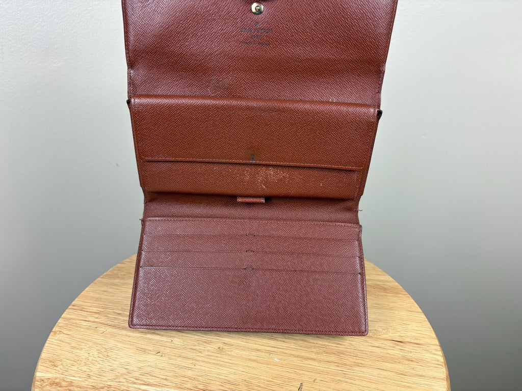 Authentic Louis Vuitton Monogram Porte Tresor International Trifold Wallet